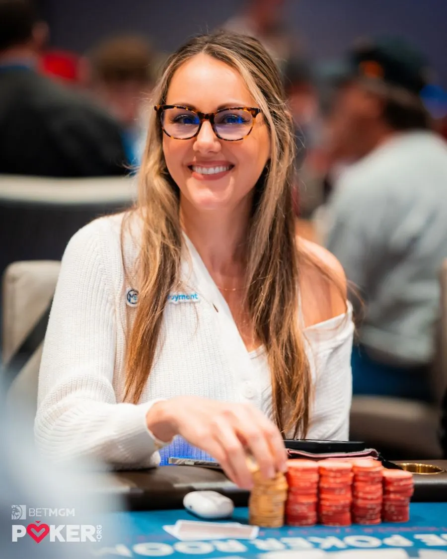 Portrait of Lexy Gavin-Mather at the poker table